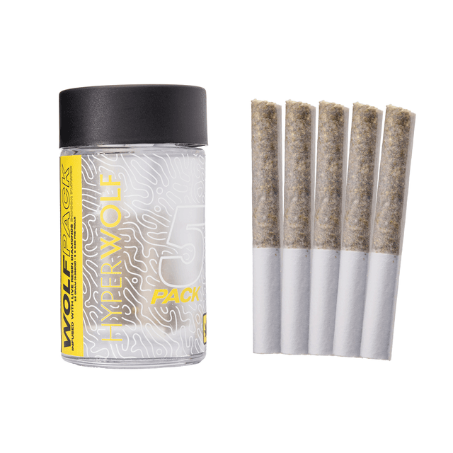 HyperWolf Og kush infused 5-pack prerolls Strain (Indica)