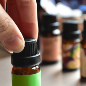 small essential oil bottles