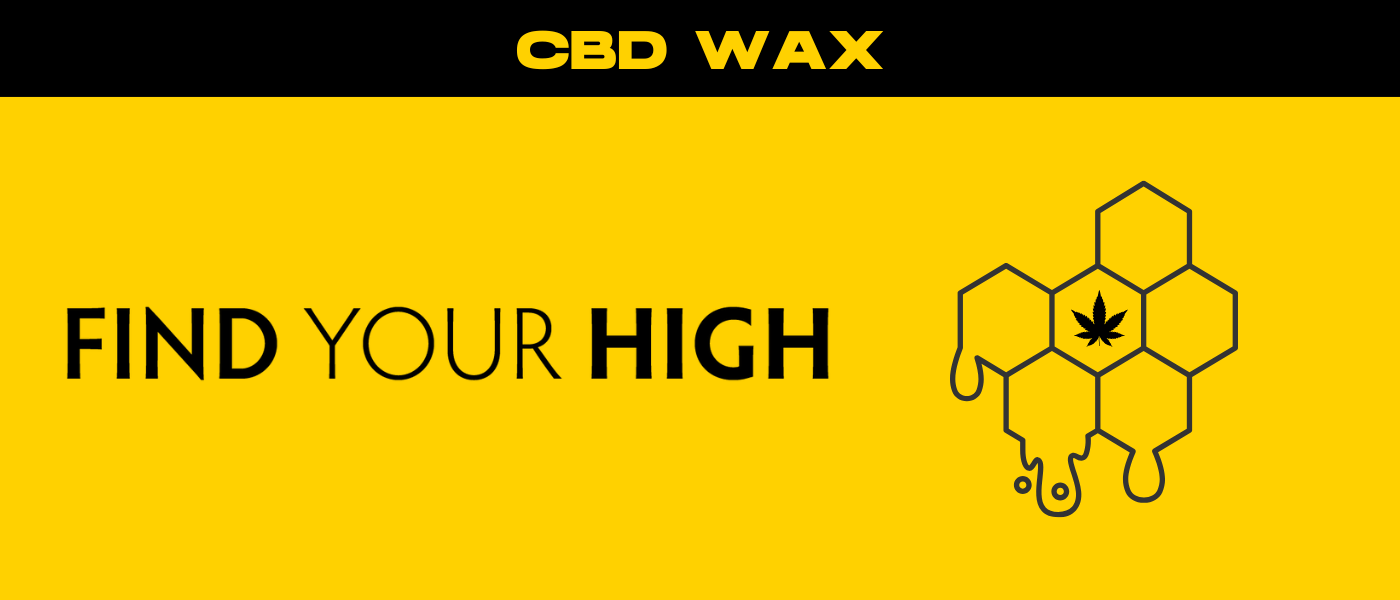 black and yellow banner image for cbd wax blog