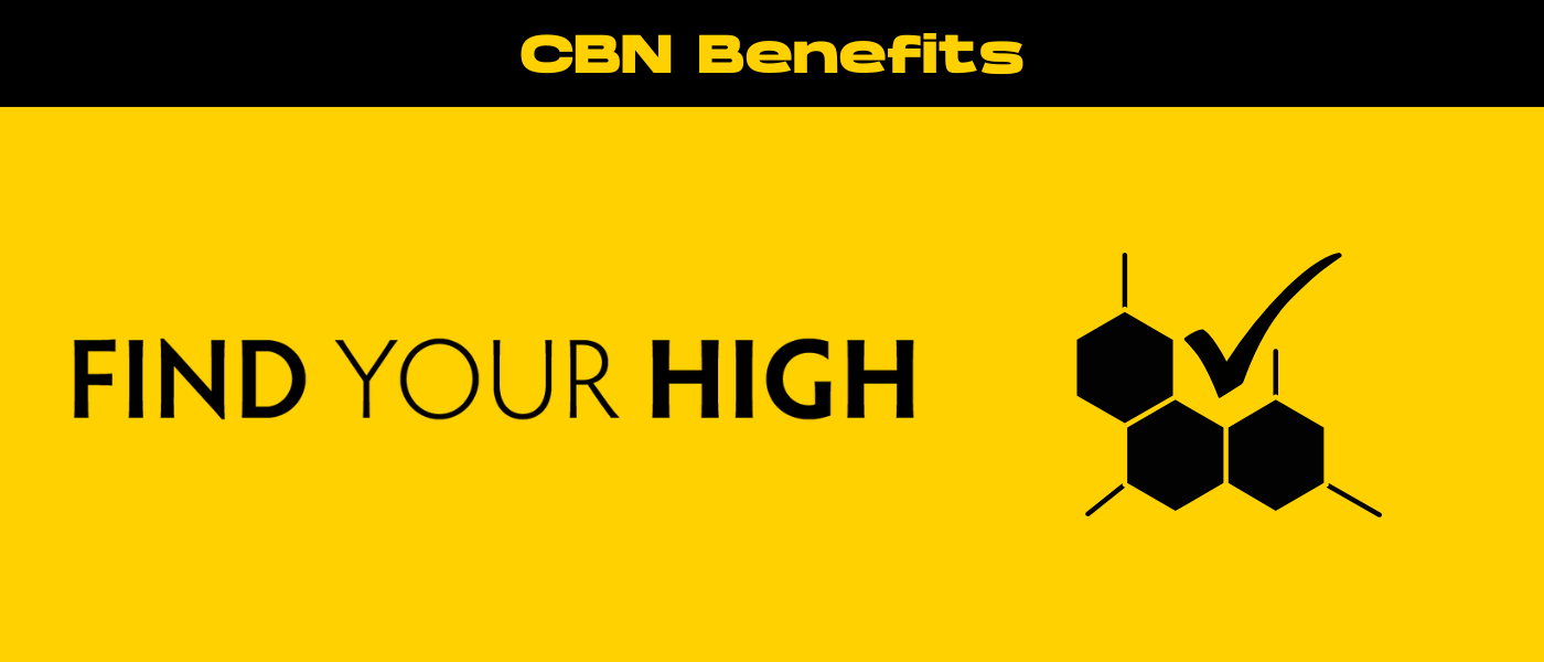 black and yellow banner image for cbn benefits blog