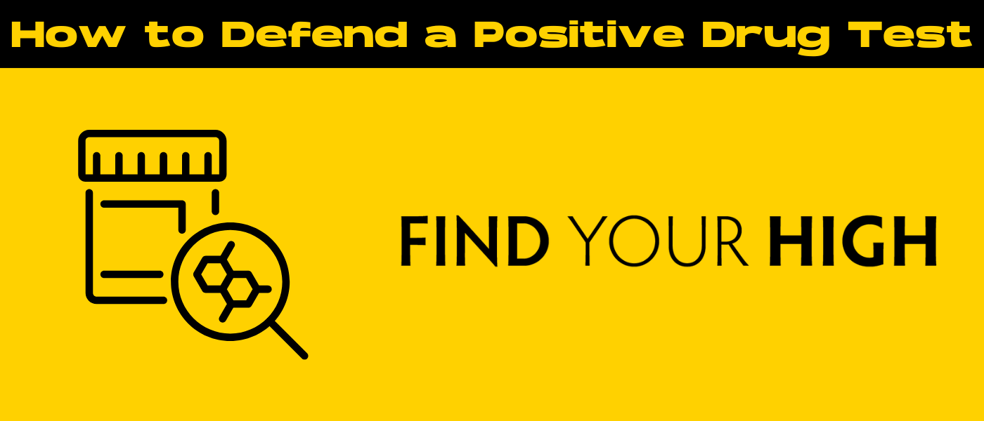 black and yellow banner image for best defense for positive drug test