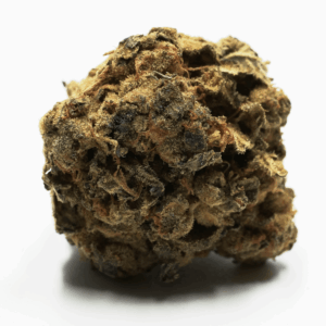 dark and green cannabis nug