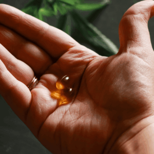two CBD capsules