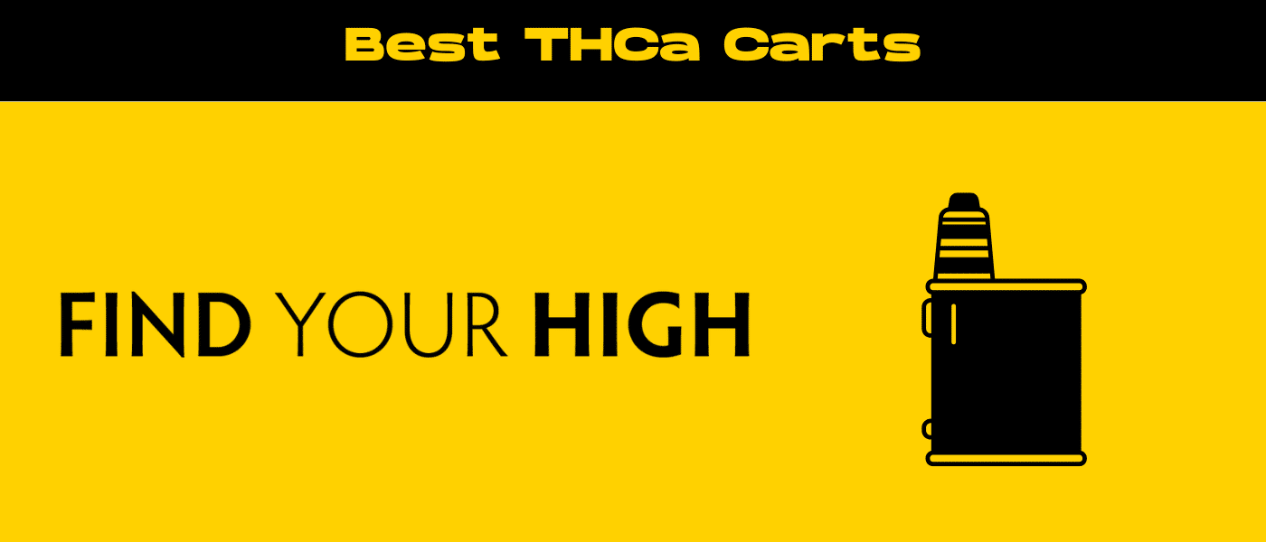 black and yellow banner image for best thca carts blog