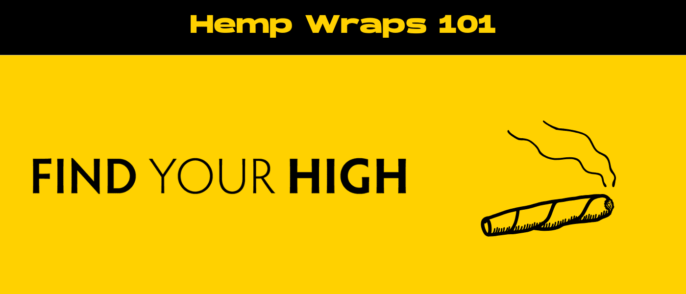 black and yellow banner image for hemp wraps blog