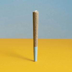 single pre roll blue and yellow background