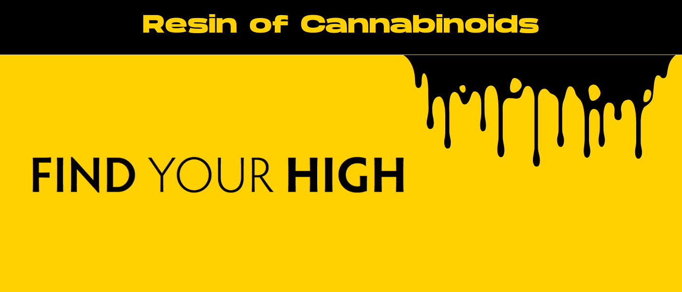 black and yellow banner image for resin of cannabinoids blog