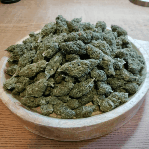 bowl of cannabis flower