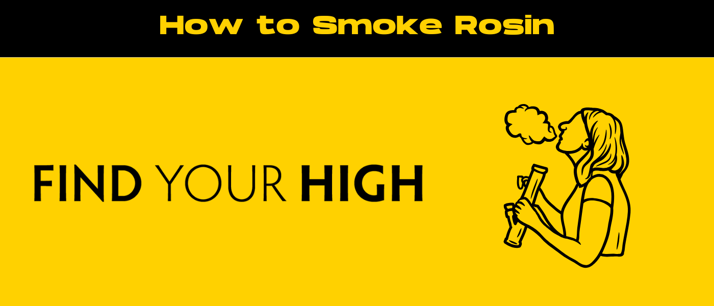 black and yellow banner image for how to smoke rosin blog