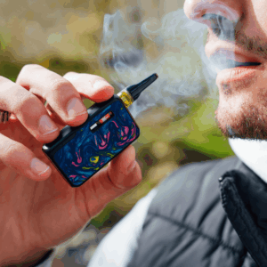 rainbow vaporizer man smoking