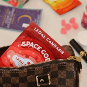 space gods gummies in purse