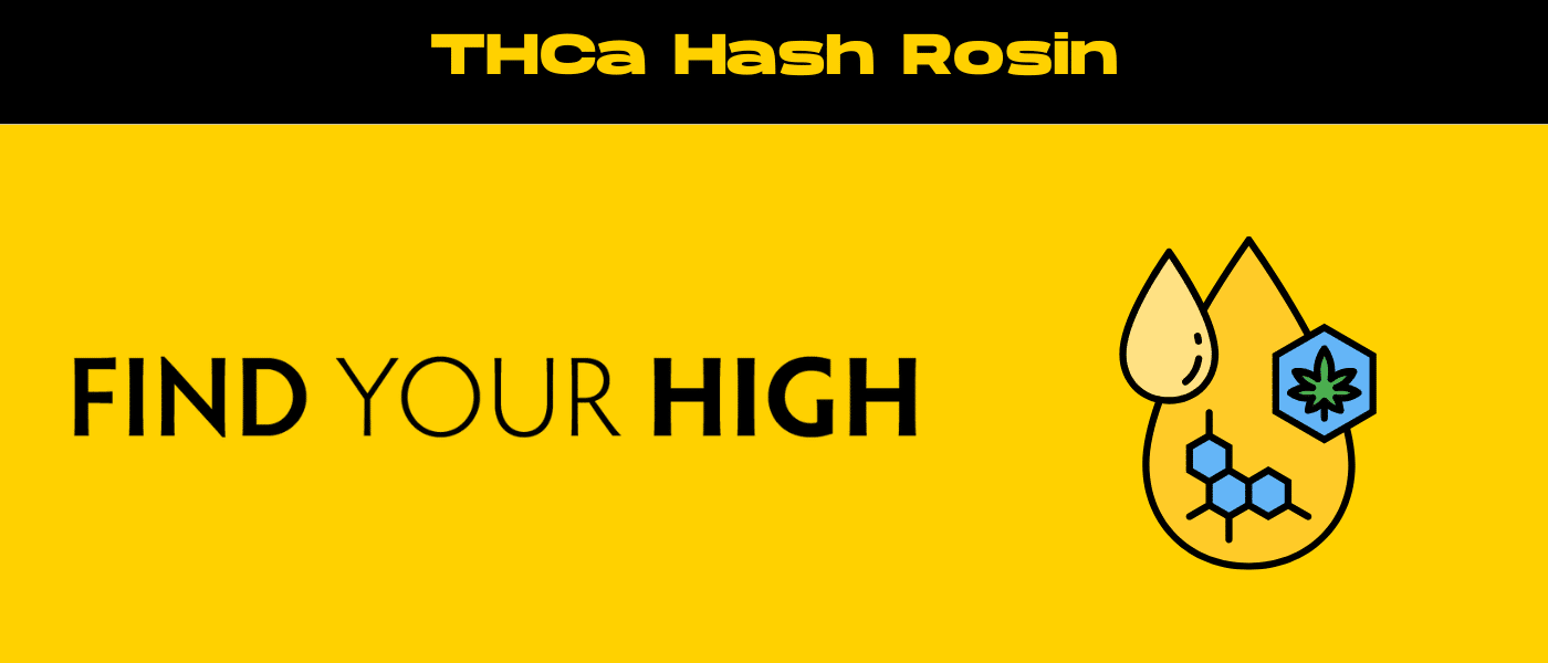 black and yellow banner image for thca hash rosin blog