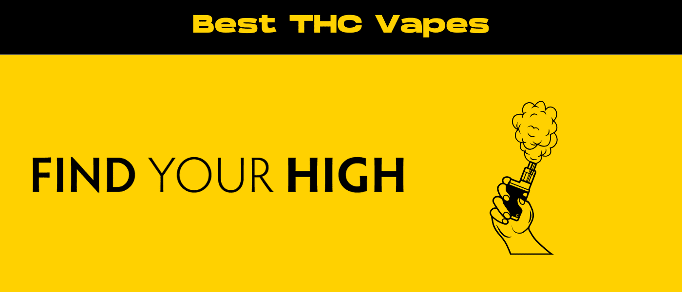 black and yellow banner image for best thc vapes blog