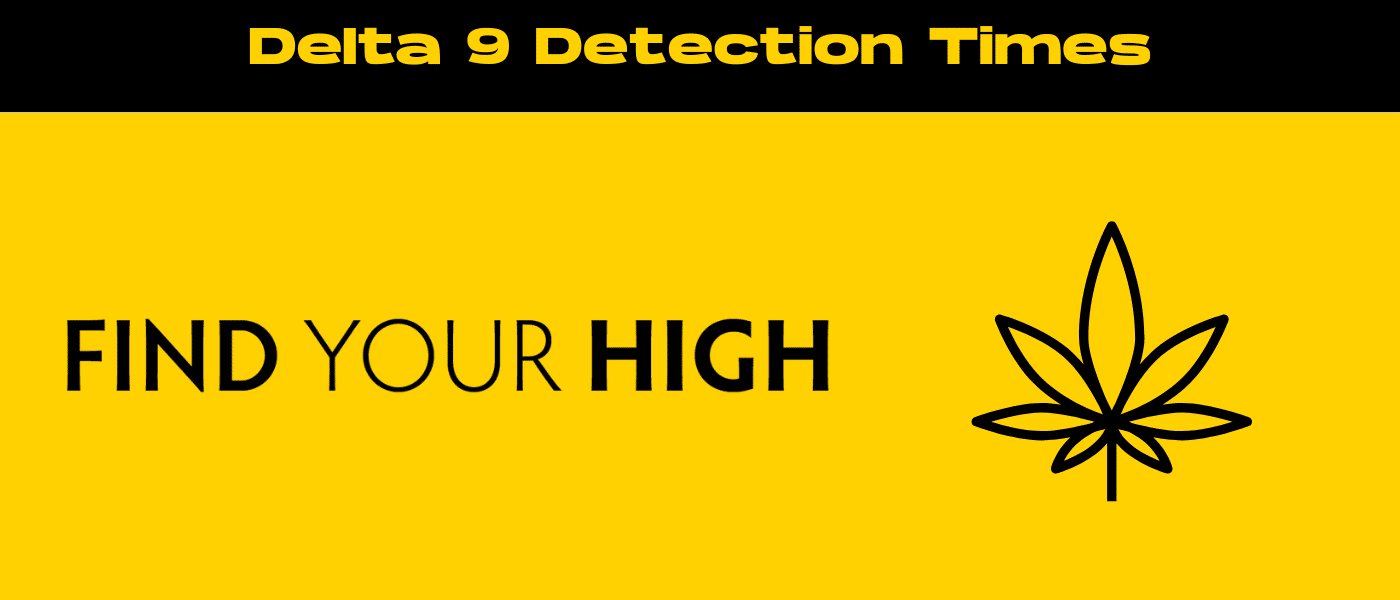 black and yellow banner image for how long does delta 9 stay in your system blog