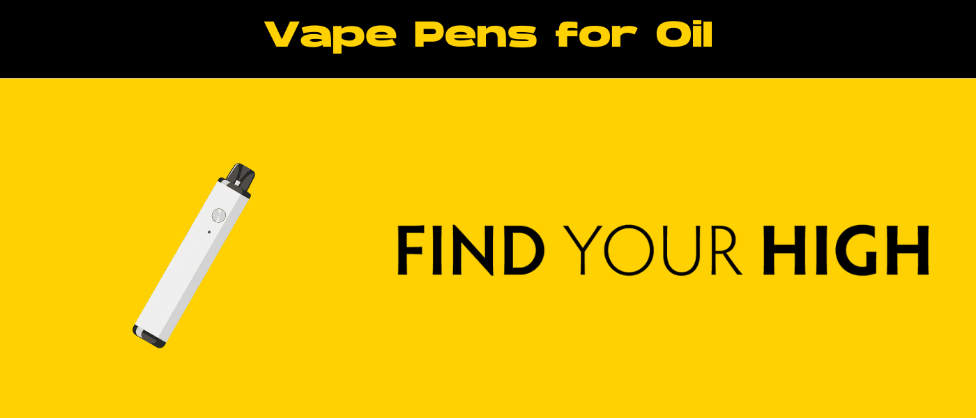 black and yellow banner image for vape pens for oil blog