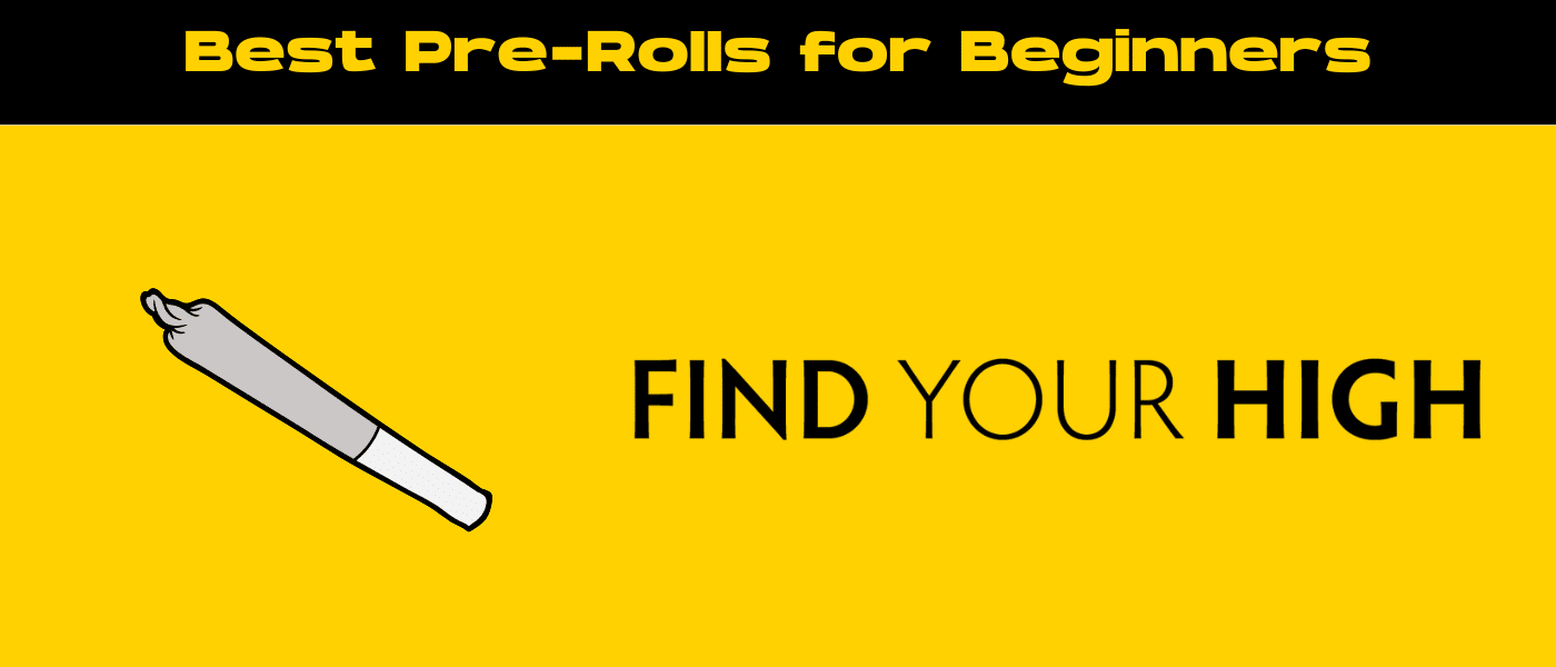 black and yellow banner image for best prerolls for beginners blog